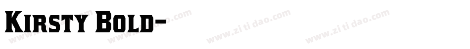 Kirsty Bold字体转换